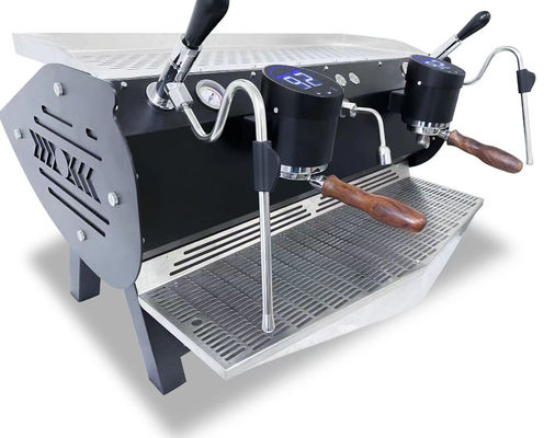 Εικονική οθόνη αφής Εμπορική διπλή ομάδα Espresso καφετιέρα για την επιχείρησή σας