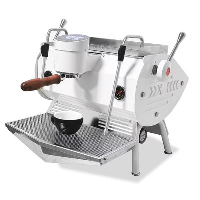 6.0L Διπλή ομάδα ημιαυτόματη εμπορική μηχανή espresso καφέ καπουτσίνο