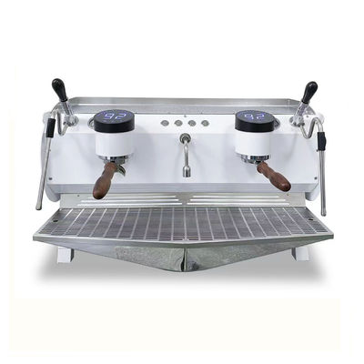 6.8Kw Εμπορική ημιαυτόματη μηχανή καφέ Espresso διπλής ομάδας με τριπλή λέβητα