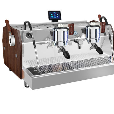 Ηλεκτρικές 220 διπλές λέβητες μηχανή καφέ Espresso εμπορική μηχανή καφέ διπλής κεφαλής