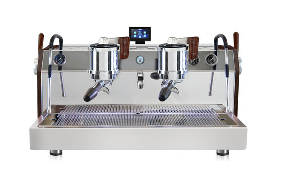 Ηλεκτρικές 220 διπλές λέβητες μηχανή καφέ Espresso εμπορική μηχανή καφέ διπλής κεφαλής
