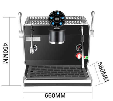 Εμπορική καφετιέρα Espresso μίας ομάδας με έλεγχο αφής 220V