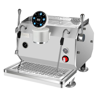 3500W Δύναμη Εμπορική Espresso Μία ομάδα καφετιέρα με 438 * 560 * 450mm Διαστάσεις