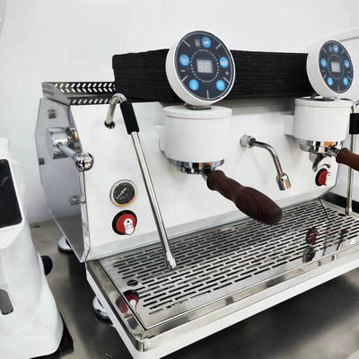 220V Gep Επαγγελματική ημιαυτόματη διπλή ομάδα Espresso καφετιέρα για καφέ