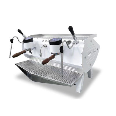 Εικονική οθόνη αφής Εμπορική διπλή ομάδα Espresso καφετιέρα για την επιχείρησή σας