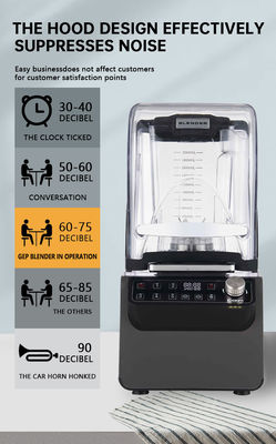 2.5HP Blender 220V Επαγγελματικό Συλλέκτη πάγου Blender με έξυπνο προγραμματιζόμενο DIY Loop