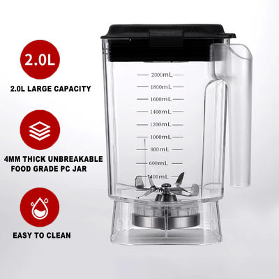 2.5HP Blender 220V Επαγγελματικό Συλλέκτη πάγου Blender με έξυπνο προγραμματιζόμενο DIY Loop